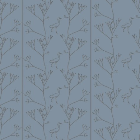 Picture of Twigs and Heron in Blue - 1033801-01